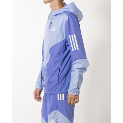 アディダス adidas メンズ 陸上/ランニング ウインドブレーカー OTR B CB JKT M IV7672 （セミコバルトブルー/ブルースパーク）