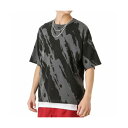 マックハウス Mac-House ポンチ素材 アクセ付き総柄Tシャツ N22ー105ー21G (グレー)