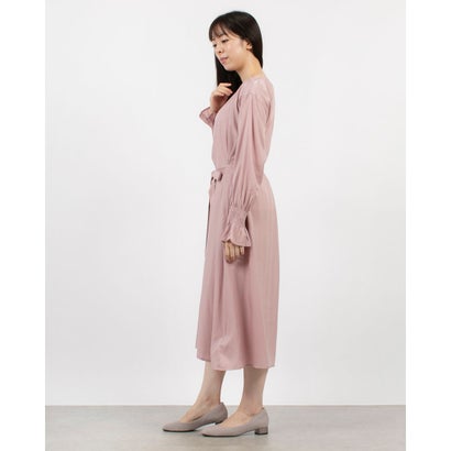 セゾンドパピヨン SAISON DE PAPILLON キャンディースリーブスモックワンピース