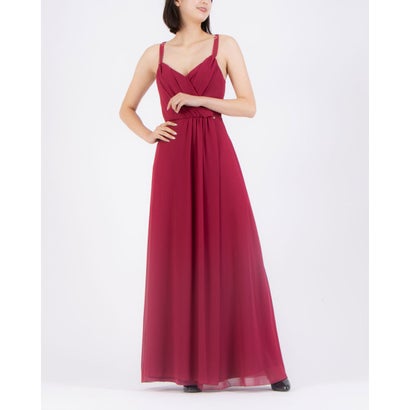 リナシメント RINASCIMENTO ギャザーキャミマキシワンピース （Bordeaux Rosso）(4)