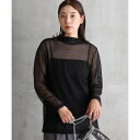 ワンズトゥルー ONE'S TRUE メッシュハイネックTシャツ (黒)