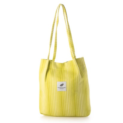 スタイルブロック STYLEBLOCK ストライプ調トートバッグ （グリーン）