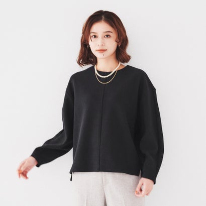 アンタイトル UNTITLED ウェーブ調ジャージトップス (ブラック(019))