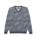 プーマ PUMA ゴルフ ジャガード Vネック ニット