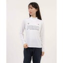 プーマ PUMA ゴルフ W ストレッチカノコビッグPUMAロゴLSモックネックシャツ