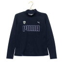 プーマ PUMA ゴルフ W ストレッチカノコビッグPUMAロゴLSモックネックシャツ