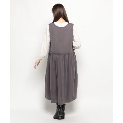 マガシーク MAGASEEK 2Way Vネックジャンパースカート （グレー）