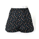 コムサメン COMME CA MEN コムサメン スクールバス柄 2本ゴムトランクス (ブラック)