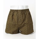 コムサメン COMME CA MEN コムサメン 千鳥柄 2本ゴムトランクス (カーキー)