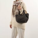クーコ COOCO ボアスクエアトートバッグ (グレー)