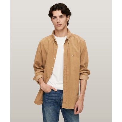 トミー ヒルフィガー TOMMY HILFIGER ソリッドコーデュロイボタンダウンシャツ （ベージュ）