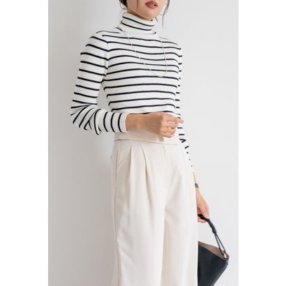 エムドゥ M.deux ベーシックタートルネックニット （ガラA）