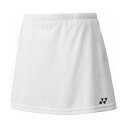 ヨネックス YONEX Yonex ヨネックス テニス ジュニアスカート インナースパッツ付 26170J (ホワイト)