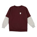 クリフ メイヤー KRIFF MAYER フェイクレイヤードスウェット(雪男) (WINE)