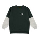 クリフ メイヤー KRIFF MAYER フェイクレイヤードスウェット(雪男) (GREEN)
