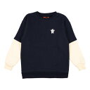 クリフ メイヤー KRIFF MAYER フェイクレイヤードスウェット(雪男) (NAVY)