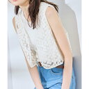 ロペピクニック ROPE' PICNIC フラワーレースベスト (キナリ(16))