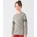 クリフ メイヤー KRIFF MAYER 伸びWフェイス袖ラインTシャツ (GRAY)