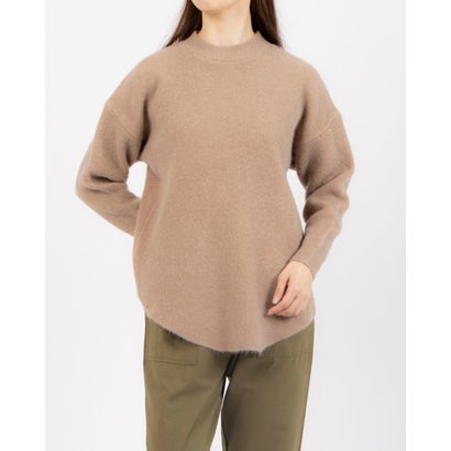 エー・エヌ・エル A.N.L ダブルフェイスチュニックニット （モカ）