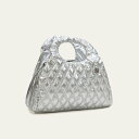 ベース BASE 【軽量】2WAY ロングショルダー付き ハンドバッグ (シルバー)