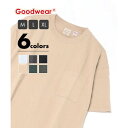 グッドウェア GOODWEAR USA COTTON ヘビーウェイト オーバーサイズ BIGポケットTEE 半袖 Tシャツ ビッグシルエット 胸ポケット 2W7...