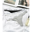 カルバン クライン Calvin Klein 【Calvin Klein / カルバンクライン】レディース ロゴプリント ショーツ 3枚セット アンダーウェアー Tバック QD3587 3PK【返品不可商品】 (その他)