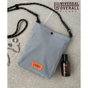 ユニバーサルオーバーオール UNIVERSAL OVERALL 【UNIVERSAL OVERALL / ユニバーサルオーバーオール】EXCLUSIVE MATERIAL バッグ ショルダーバッグ サコッシュ 無地 ロゴ (グレー)