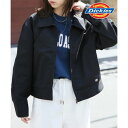 ディッキーズ Dickies 【Dickies / ディッキーズ】アウター ジャケット ブルゾン フルジップ ワイドシルエット 長袖 カジュアル ポケット 3187ー6310 (ブラック)