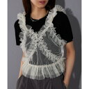 MAISON BREEZE reveur / Tulle frill bustier チュールビスチェ フリル ビスチェ シアートップス ティアード レイヤード...