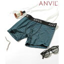 アンヴィル ANVIL 【ANVIL】ナイロンボーダーボクサーパンツ ANV0606【返品不可商品】 (ブルー)
