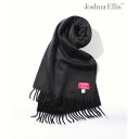 ジョシュアエリス Joshua Ellis マフラー ストール 無地 チェック カシミヤ 軽量 ユニセックス プレゼント ギフト カシミヤ100% (ブラック)