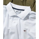 エイチバイフィガー H by Figer 【H by Figer / エイチバイフィガー】フラッグロゴポロシャツ トップス 半袖 スポーツ ワンポイント (ホワイト)