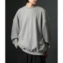 HEAVY OZ MOCK NECK WAFFLE SWEATER ヘビーオンス モックネック ワッフル スウェット 長袖 【MAISON CLUB】