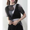 メゾンブリーズ MAISON BREEZE 【MAISON BREEZE】12OZデニム ビスチェ トップス Vネック ショート丈 ノースリーブ 223ー701...