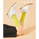 ユクリ YUQRI puff pile short crew 抗菌防臭 消臭 制菌 靴下 ソックス ギフト プレゼント 贈り物 (イエロー)
