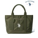 通勤 通学 にも◎ ユーエスポロアッスン U.S. POLO ASSN. トートバッグ ランチ ミニトバッグート サブバッグ マチあり 鞄 ファスナー S(カーキ)(4)