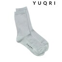 ユクリ YUQRI 【YUQRI / ユクリ】attach broad rib 抗菌防臭 消臭 制菌 靴下 ソックス ギフト プレゼント 贈り物 (ライトグレー)