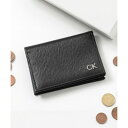 カルバン クライン Calvin Klein CARD CASE ワンポイント レザー カードケース 父の日 ギフト プレゼント 贈り物 名刺入れ (ブラック)