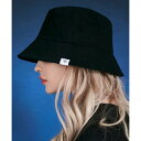 バザール VARZAR Herringbone label bucket hat beige バケットハット バケハ 帽子 (ブラック)