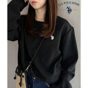 ◎SETUP7別注アイテム【U.S. POLO ASSN.】ユーエスポロアッスン ポロ ワンポイント スウェット トレーナー クルーネック 刺繍 トップス ロゴ