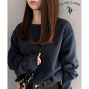 ◎SETUP7別注アイテム【U.S. POLO ASSN.】ユーエスポロアッスン ポロ ワンポイント スウェット トレーナー クルーネック 刺繍 トップス ロゴ