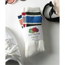 フルーツオブザルーム FRUIT OF THE LOOM 3足セット ロングソックス クルー丈 靴下 ラインソックス 16156800/16156600 (その...