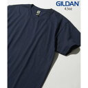 ギルダン GILDAN 4.5oz トップス Tシャツ 半袖 コットン100% 無地 クルーネック ユニセックス 五分袖 カットソー GL63000 (ネイビー...