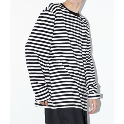 【SETUP7】長袖 ボーダーオーバーサイズロングスリーブTシャツ SCCH364 (ブラック系その他2) 【SETUP7】長袖 ボーダーオーバーサイズロングスリーブTシャツ SCCH364 (ブラック系その他2)