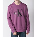 カルバン クライン Calvin Klein 【Calvin Klein / カルバンクライン】トップス トレーナー スウェット ロゴ 長袖 クルーネック ミデ...