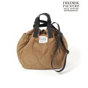 フレドリックパッカーズ FREDRIK PACKERS FREDRIK PACKERS / フレドリックパッカーズ 70D BLOOM SHOULDER QUILTING キルティング トートバッグ ショルダーバッグ (ベージュ)