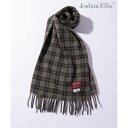 ジョシュアエリス Joshua Ellis ブリティッシュウール ウール マフラー ストール 無地 チェック フリンジ ユニセックス ギフト プレゼント (グレ...