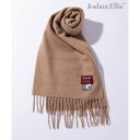 ジョシュアエリス Joshua Ellis ブリティッシュウール ウール マフラー ストール 無地 チェック フリンジ ユニセックス ギフト プレゼント (キャ...