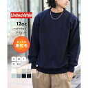 ユナイテッドアスレ United Athle 12オンス トップス クルーネック スウェット トレーナー 長袖 無地トレーナー 裏起毛 5764 (ネイビー)