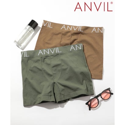 アンヴィル ANVIL アンダーウェア メンズ ボクサーパンツ ロゴ ナイロン 下着 シンプル 無地 見せパン ..